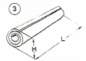 Preview: Einschenkliger Anschweißhalter Mini Zahnsystem 135x85 mm